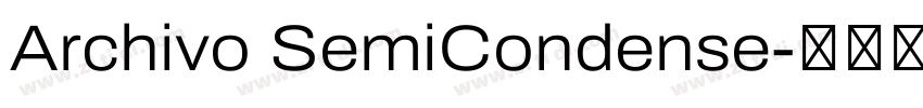 Archivo SemiCondense字体转换